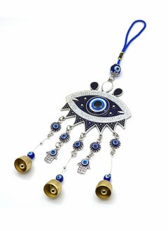 SYOSI Wind Bells, Evil Eyes, Wall Pediments Wind Chimes, Big Devil’s Blue Eyes, Handcraft Hanging Decoration, for Car Kitchen Home Garden Patio Office (3 Bells)  - Image 1