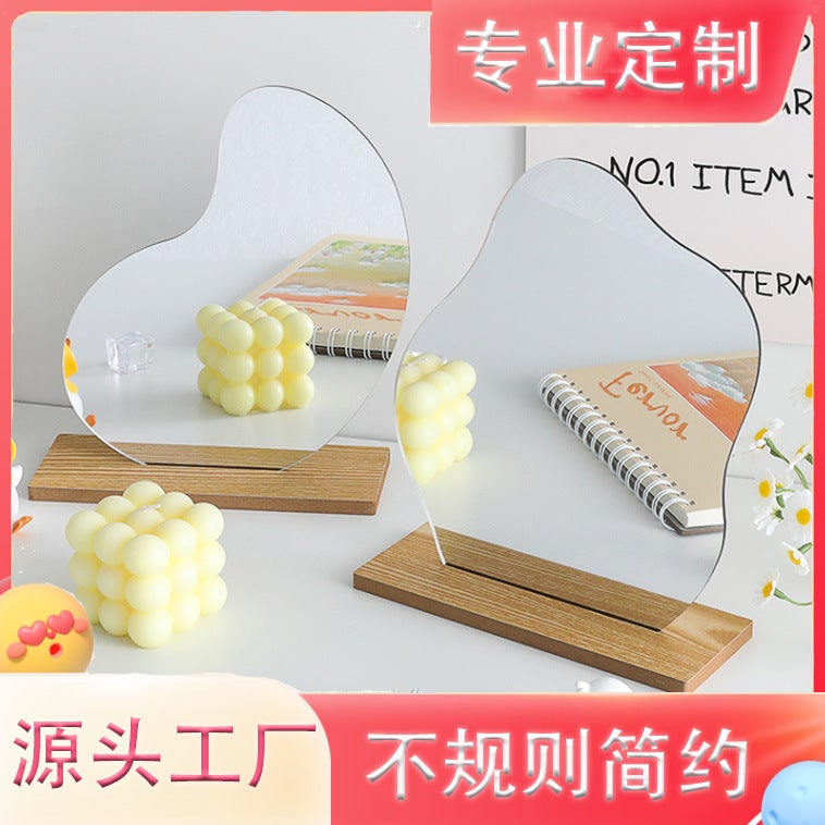 Irregular Lens Cloud Shaped Cream Glue Handmade Diy Mirror Acrylic Cosmetic Mirror - Image 2