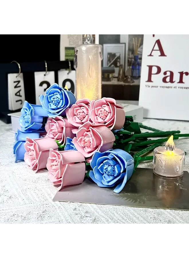 Pink Building Blocks Immortal Flower Festival Gift - Image 5