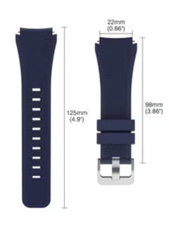 Classic Black Smartwatch Band for Samsung Gear S3 Frontier/Classic – Premium Replacement Strap