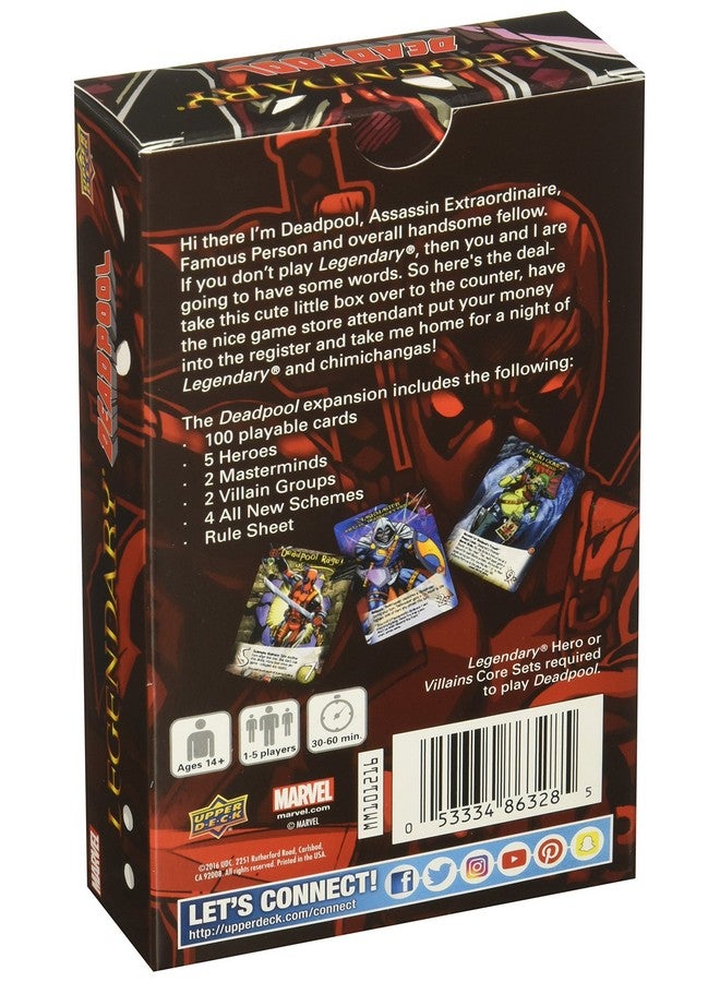 Upper Deck Legendary A Marvel Deck Building Deadpool Expansion Board Game - Image 3