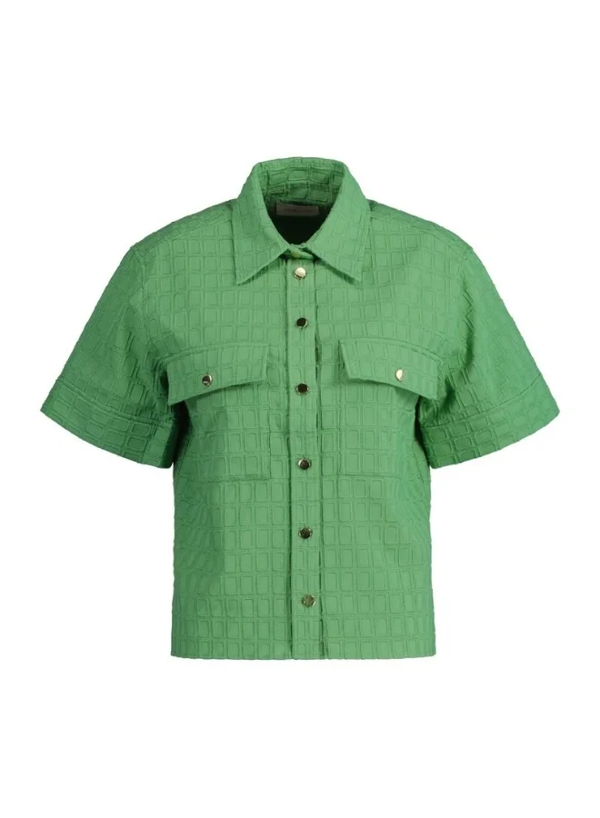غانت Gant Embroidery Short Sleeve Shirt