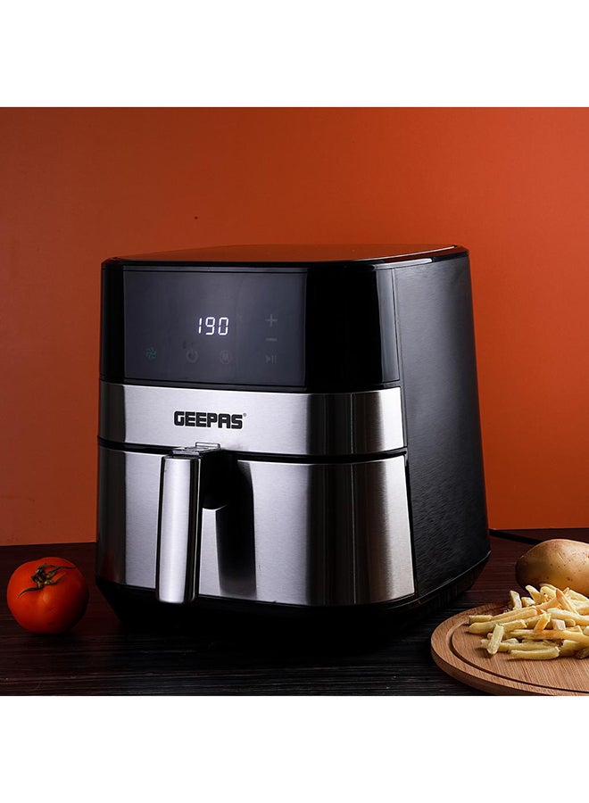 GEEPAS Digital Air Fryer 5 L With Touch Control Panel| 60 Minute Timer, Led Display, Auto Shut Off| 1700 W Cool Touch Handle Gaf37510 Black 5 L 1700 W GAF37510 Black - Image 2