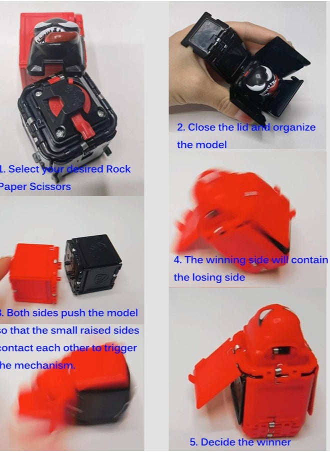 REACLOUD 2-Pack Rock Paper Scissors Venom and Spider Pinspin Interactive Fun Toys  - Image 2
