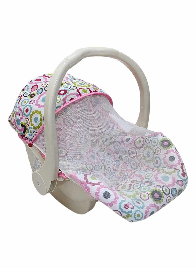 BABYCARA 5 in 1 Carrier Carry Cot Rocking Chair Turns Feeding Chair with Mosquito Net  - Image 1