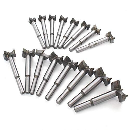 HURESON Forstner Drill Bit Set 16pcs（15mm-35mm） High Strength Steel Flat Bit Drill Set Woodworking Hole Saw Wood Cutter Tool (16pcs) - Image 2