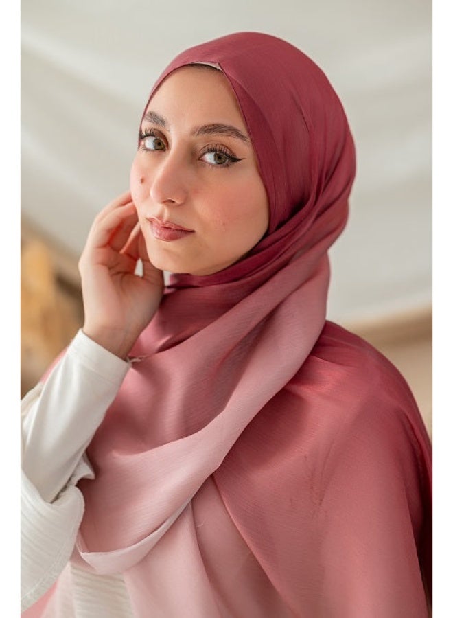 كايان طرحة طوبي متدرجة الألوان أورجانزا بتصميم مميز - متعدد الألوان - Image 1