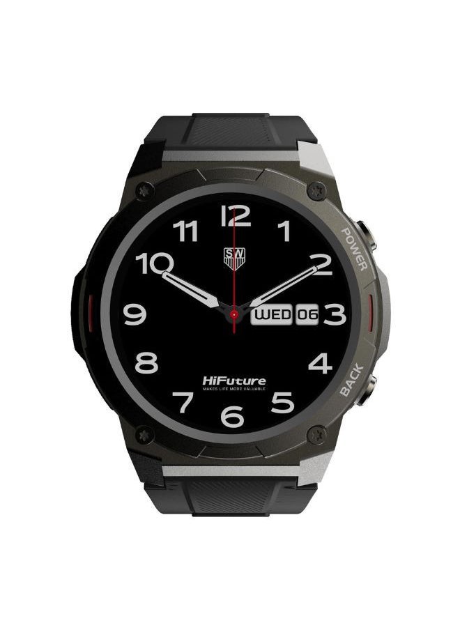 HiFuture - FutureGo Mix2 AMOLED Display Wireless Calling Smartwatch, Black - Image 1