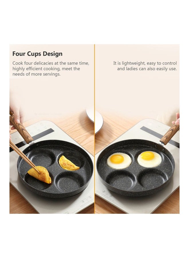 Generic - 4-Cup Non-Stick Egg Frying Pan, Pancake Pan and Healthy Egg Cooker Suitable for Gas Stove & Induction Cookware, Fast Cooking & Easy Clean, Durable Safe with Ergonomic Handle & Even Heat Distribution - Image 1