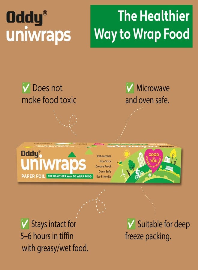 Oddy Uniwraps ورق تغليف الطعام من أودي يوني رابس، مقاس 11 بوصة × 20 متراً - Image 2