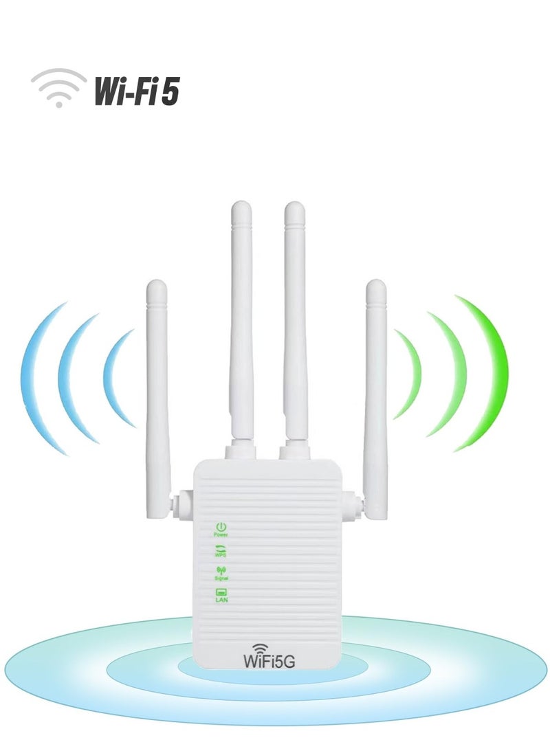 أنمي 5G 1200 ميجابت في الثانية موسع WiFi مزدوج التردد للمنزل  - Image 1