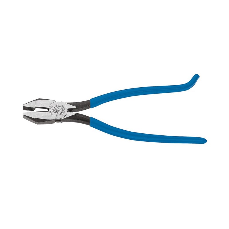 Klein Tools D20007CST Diagonal Cutters Slim Head Linesman Pliers is Spring Loaded HeavyDuty Ironworker Pliers Cut ACSR Screws and More