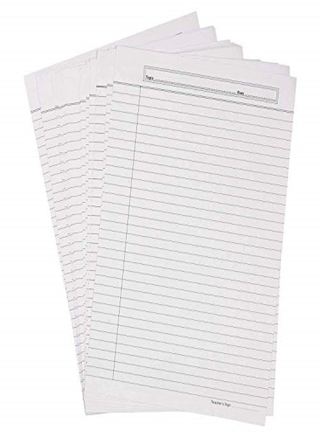 Peeplvalue A4 Size White One Side Ruled One Sided Line Sheet for School, Colleges, Project, Assignments, Practical Etc Multipurpose (Pack of 80 Sheets) - Image 2