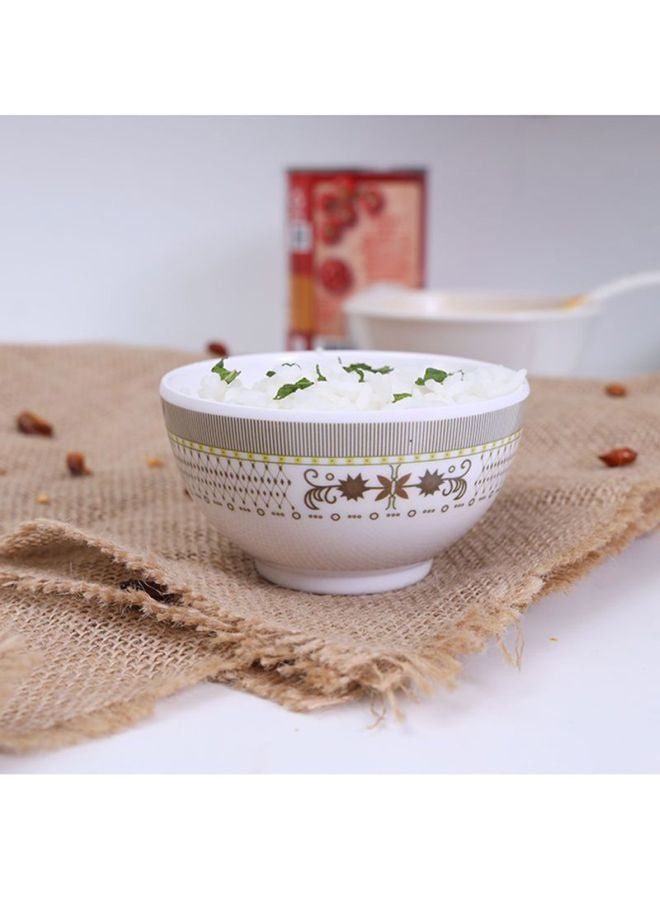 DELCASA Serving Rice Bowl White/Brown/Black 3.75inch - Image 3