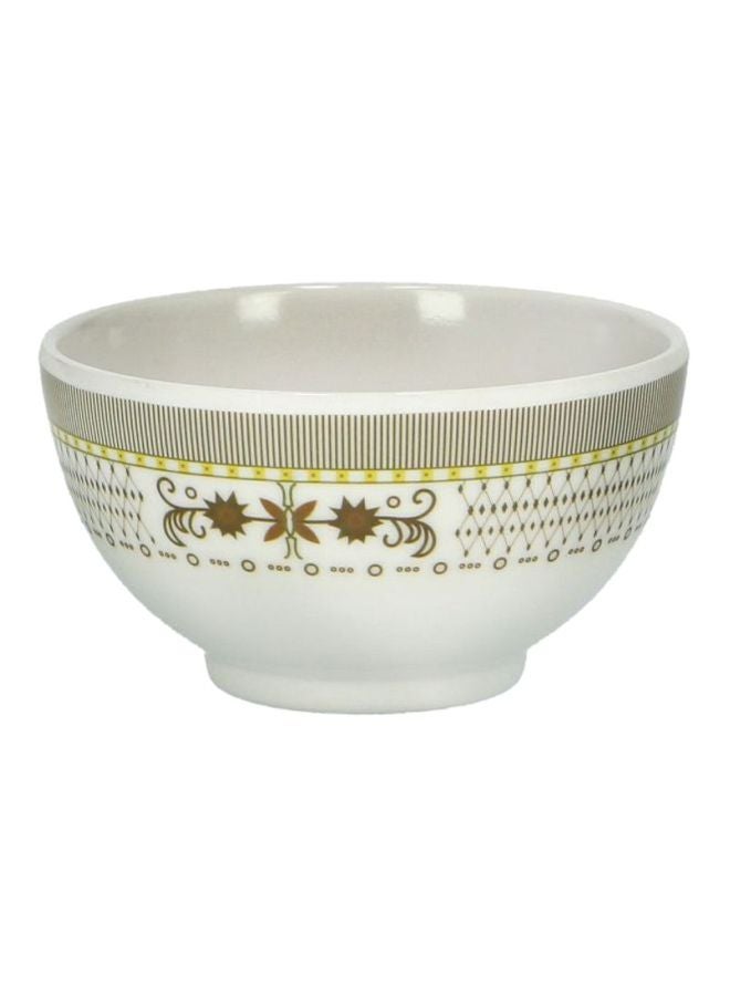 DELCASA Serving Rice Bowl White/Brown/Black 3.75inch - Image 1