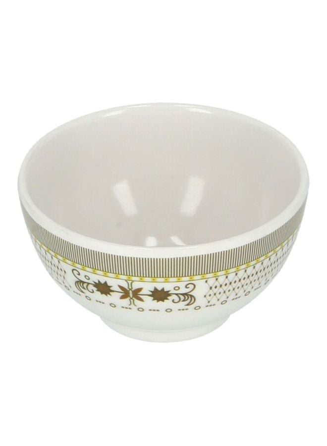 DELCASA Serving Rice Bowl White/Brown/Black 3.75inch - Image 2