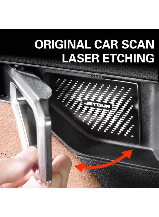 4Pcs Car Inner Door Handle Bowl Cover Fit for Jetour T2 2024-2025 Accessories Door Bowl Cover Stickers Car Accessories Interior Decoration - Image 4