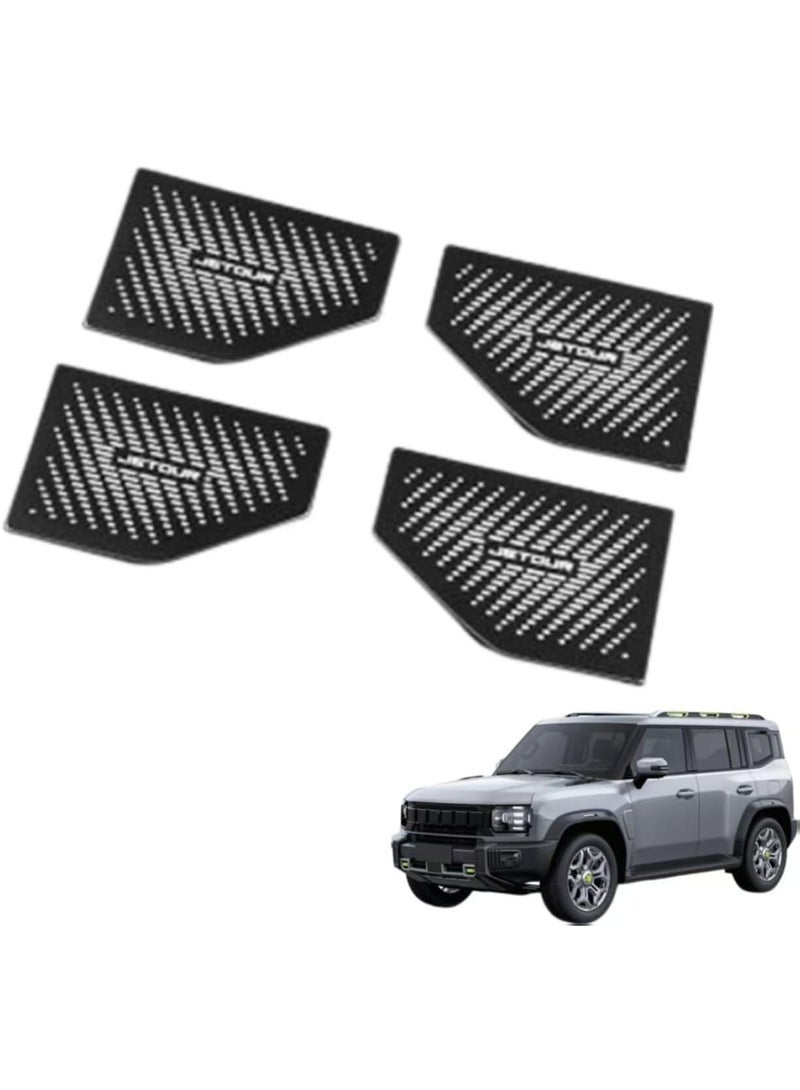 4Pcs Car Inner Door Handle Bowl Cover Fit for Jetour T2 2024-2025 Accessories Door Bowl Cover Stickers Car Accessories Interior Decoration - Image 1