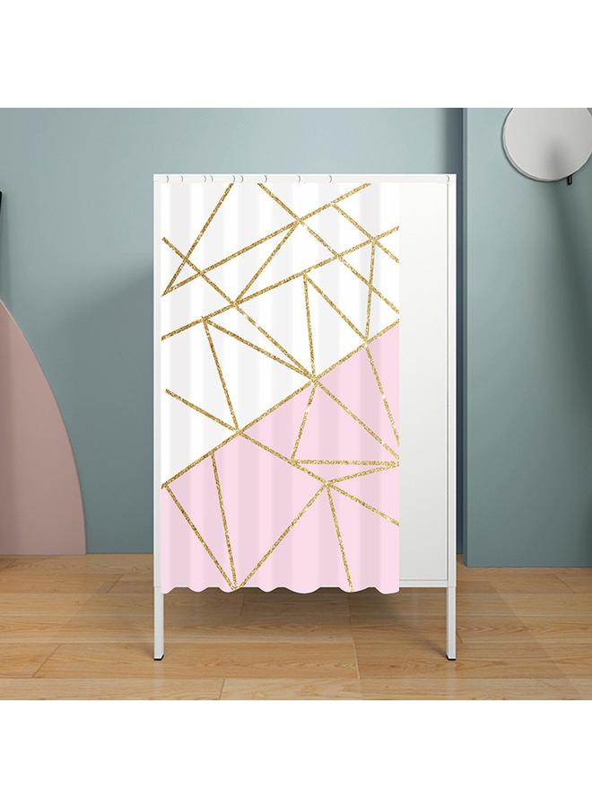 Bluejw Self-adhesive Slide-rail Shelter Curtain Kitchen Cabinet Bookshelf Dust-proof Door Curtain Wardrobe Curtain-type Pull Curtain Bookshelf Shelf Shelter Ugly Curtain - Image 1