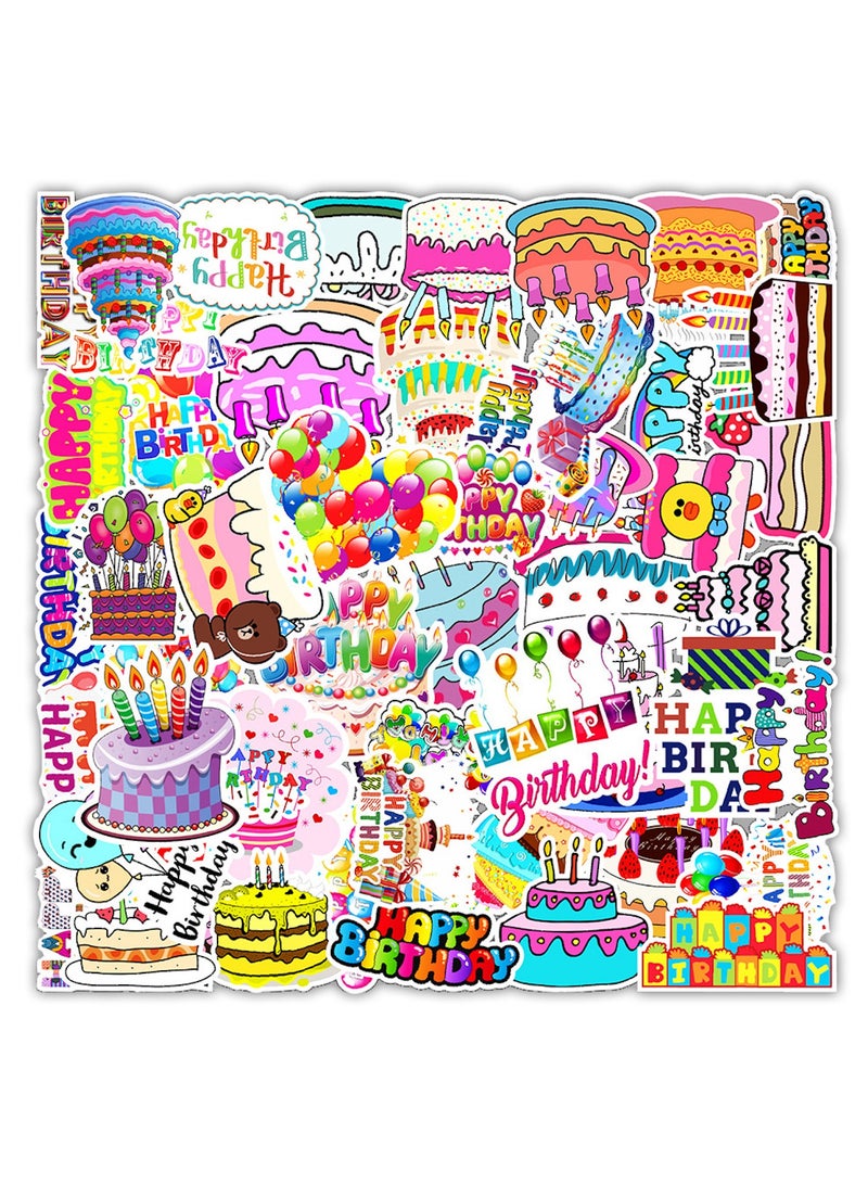 50 قطعة من ملصقات عيد الميلاد السعيدة، ملصقات تزيين الحفلات، كبيرة ملونة للاحتفال بعيد الميلاد، ملصق من الفينيل مقاوم للماء للمراهقين والبنات والأولاد والبالغين - Image 1