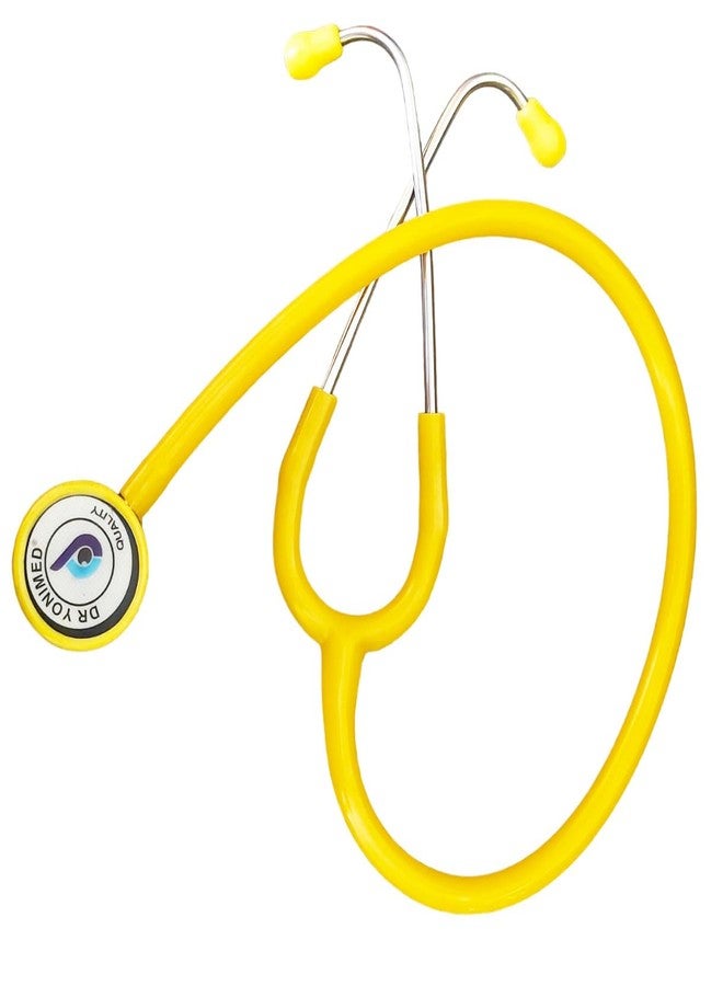 Dr Yonimed Stethoscope Single Head YELLOW Super Frequency Tone For Doctors, Nurses, Surgeon & Medical Students (Yellow) - Image 1