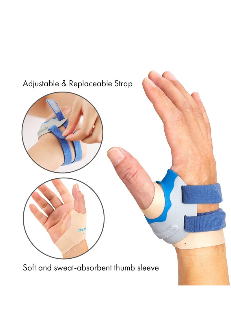 Excefore Thumb Support Brace, CMC Joint Stabilizer Orthosis, Spica Splint for Osteoarthritis, Instability, Tendonitis, Arthritis Pain Relief for Women Men, Comfortable, Adjustable (Left Hand-Medium) - Image 3