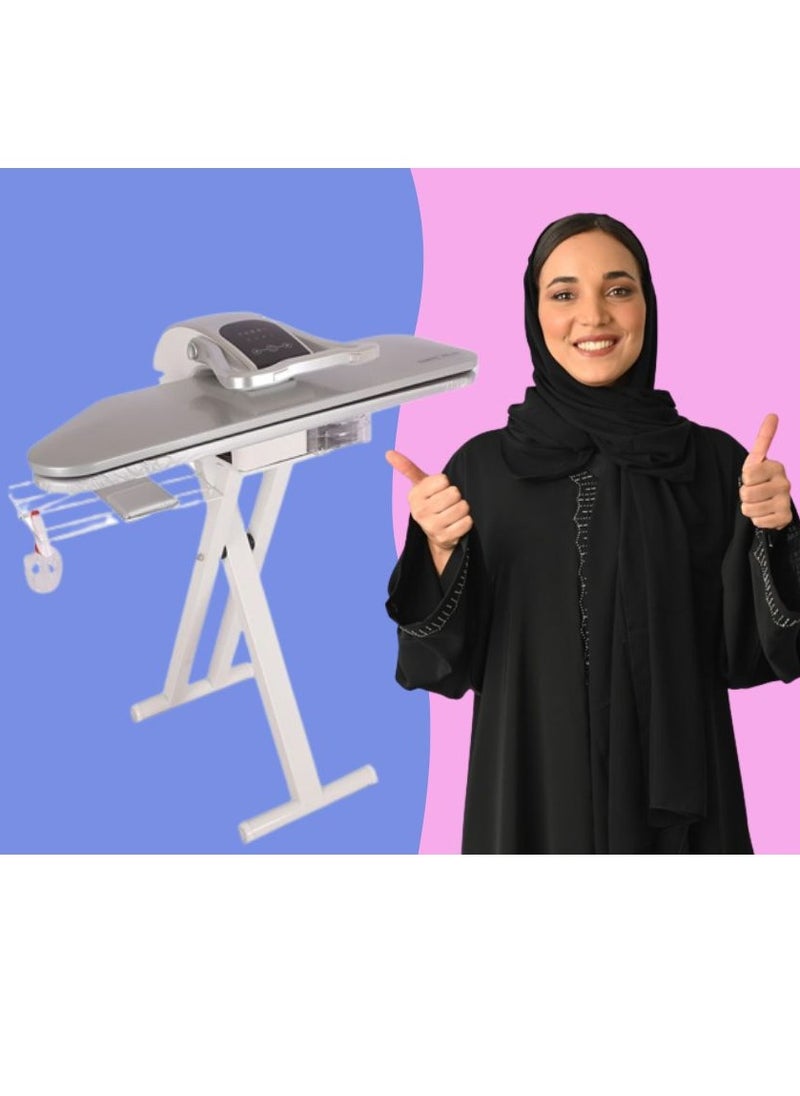 General Gold - Iron Steam Press 32-inch 2200-Watts. Silver. Steam iron press, clothes steamer press, General Gold Home Steam Press - Image 1