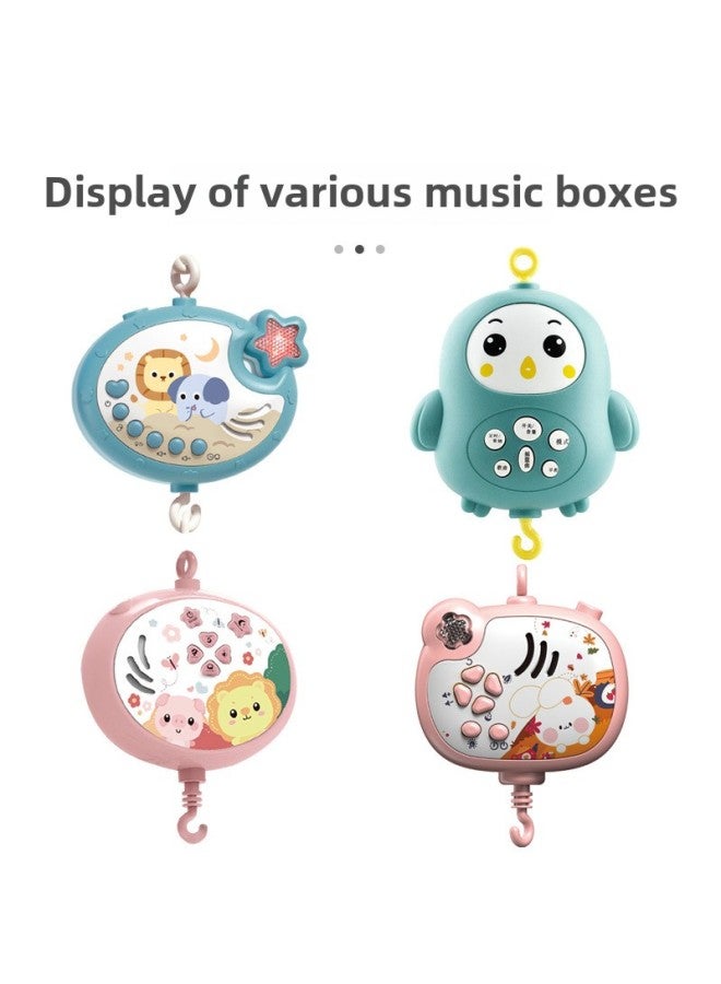 Crib Bell Toy Multi-function Music Rotating Bedside Bell Newborn Baby Soothing Toys-Colour:Lucky Bag-remote Control-red - Image 5