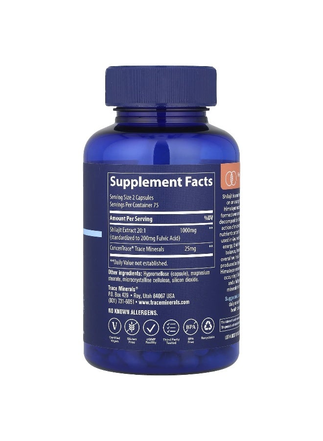 Trace, Shilajit, 150 Capsules - Image 2
