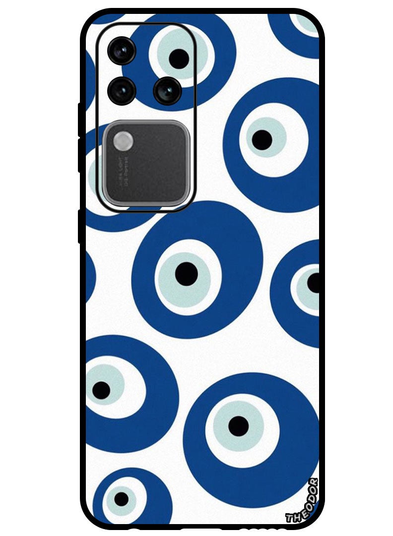 Theodor Protective Case Anti Scratch Shock Proof Bumper Cover For Vivo S18 Pro Evil Eye Nazar - Image 1