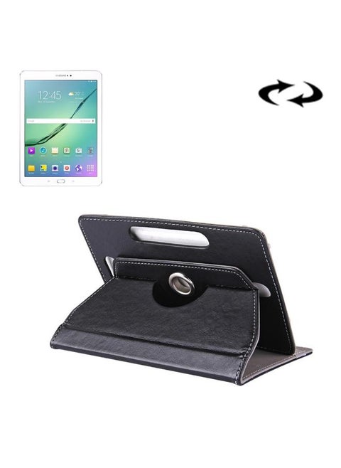 10 inch Tablets Leather Case Crazy Horse Texture 360 Degrees Rotation Protective Case Shell with Holder Asus ZenPad 10 Z300C Huawei MediaPad M2 10.0 A01W Cube IWORK10 Black