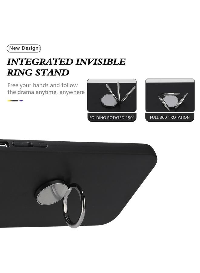 Zaboon Case For iPhone 13 mini Matte Ring Holder TPU Phone Case - Image 4