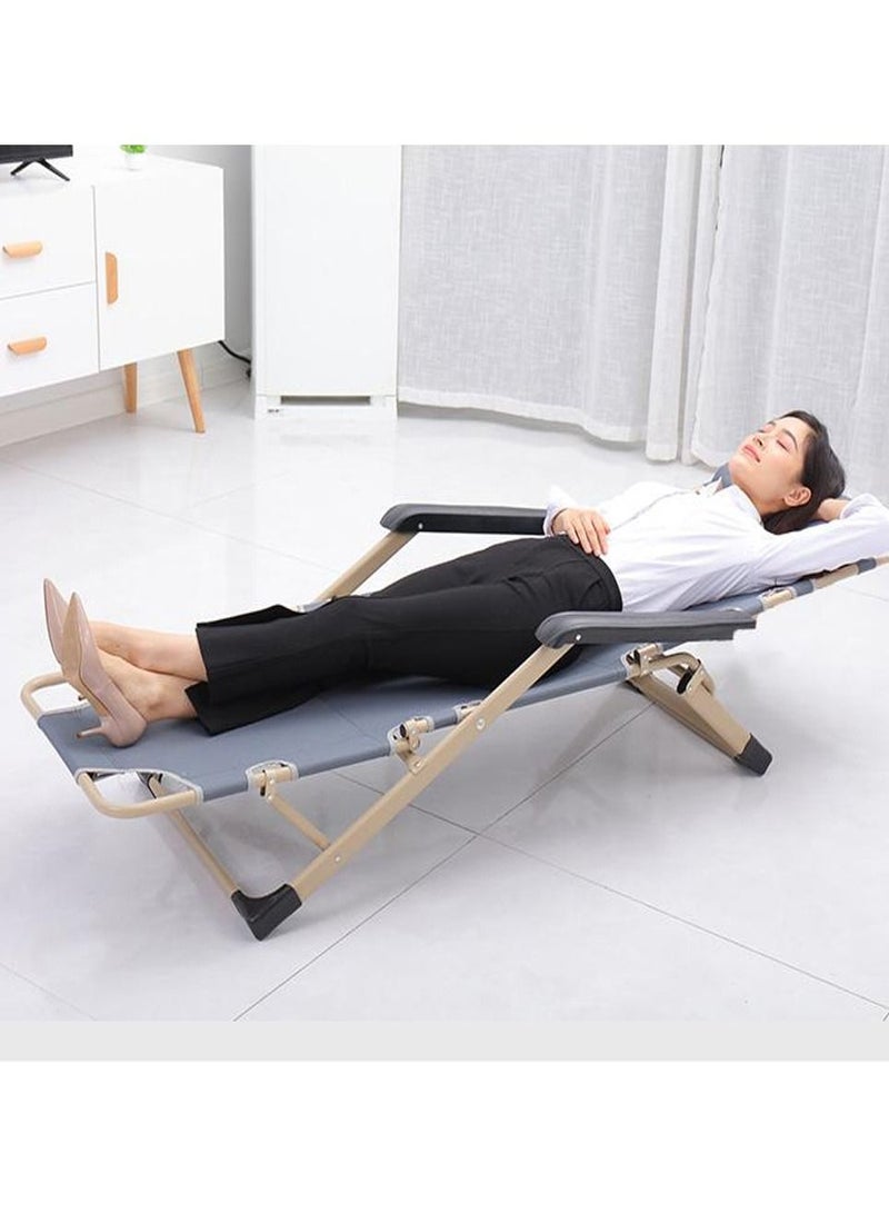 DubaiGallery Zero Gravity Office Nap Chair Folding Bed Outdoor Lounge Patio Chairs Beach Chair with Cushion Adjustable Folding Chair  - Image 3