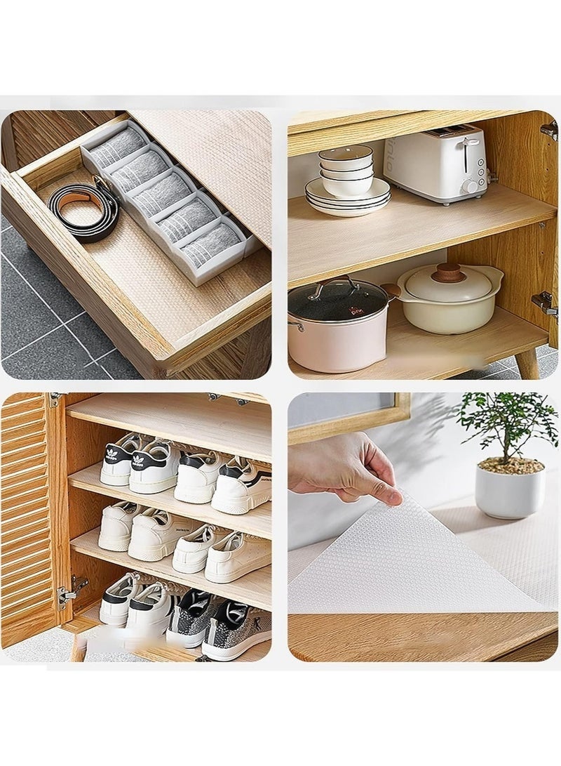 رول مفرش سيليكون لرفوف و أدراج المطبخ و الدواليب والمكاتب قابل للغسيل بخامة عالية الجودة 3 متر