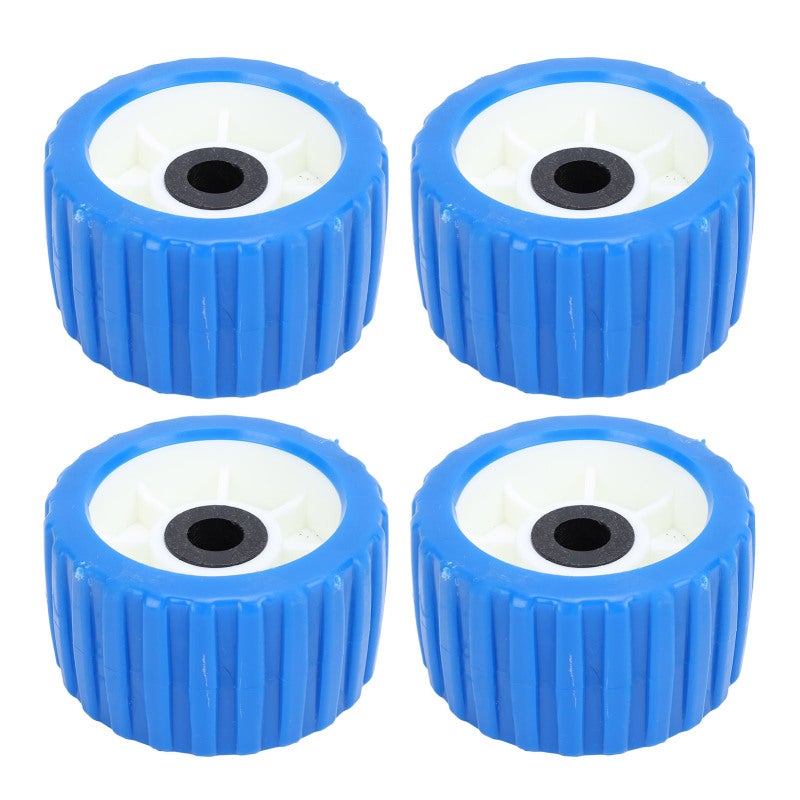 Trailer Wobble Roller: 1 Set Ribbed EVA Scratch Resistant - Universal Fit Sturdy Construction Marine Trailer Roller for Boat Yacht Marine Trailer Loading Replacement - Image 2