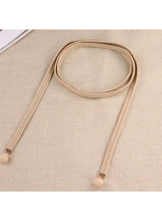 حزام أزياء نسائي، سلسلة خصر من الحبل المضفر، حزام رفيع غير رسمي - Image 2