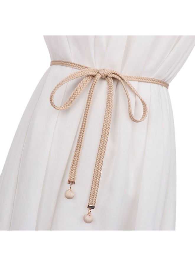 حزام أزياء نسائي، سلسلة خصر من الحبل المضفر، حزام رفيع غير رسمي - Image 1