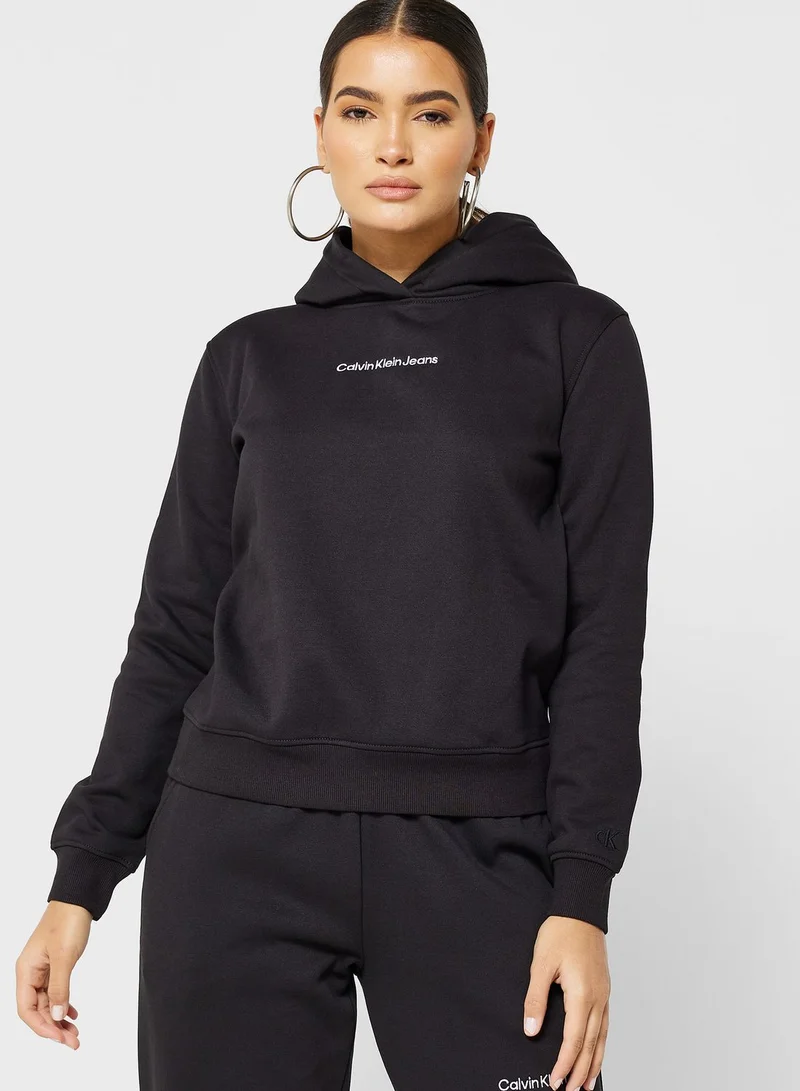 Calvin Klein Jeans Logo Detail Hoodie