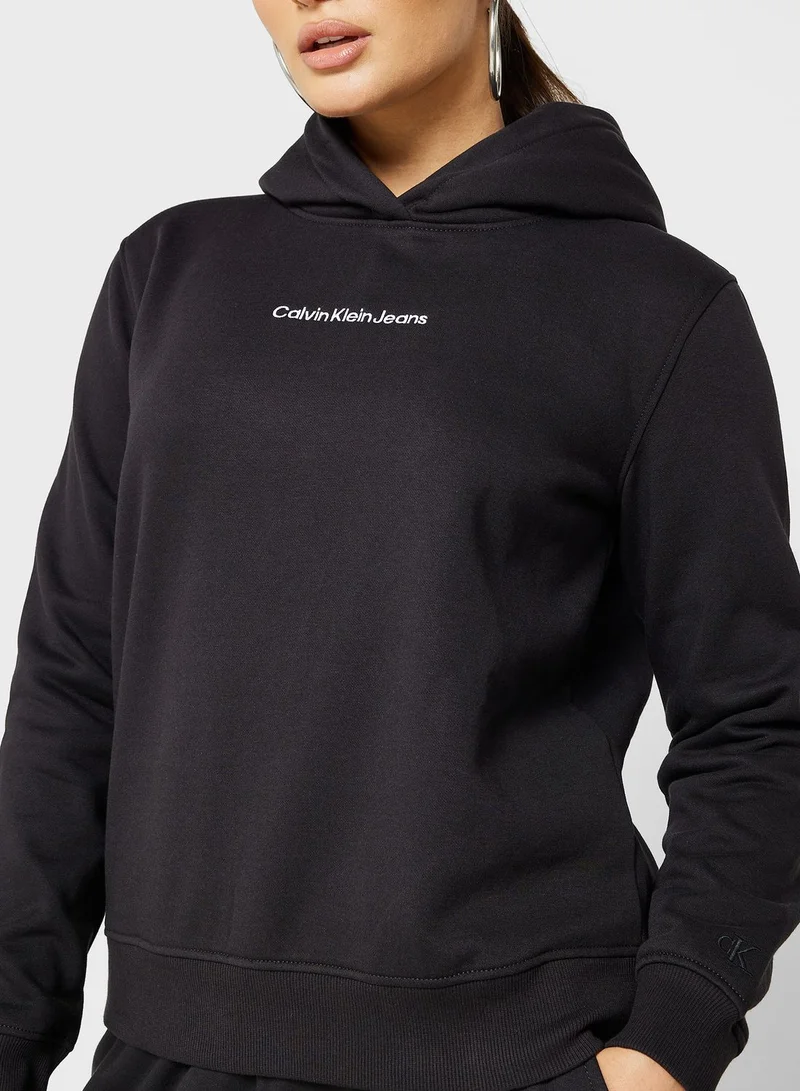 Calvin Klein Jeans Logo Detail Hoodie