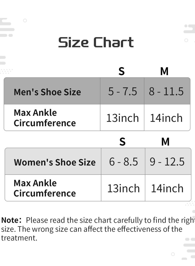 Generic Plantar Fasciitis Night Splint Sock: Unisex Plantar Fasciitis Brace with Massage Ball for Foot Pain Relief by Plantar Fasciitis Achilles Tendonnitis Foot Drop Heel Spur Flat Arch - Medium （M） - Image 5
