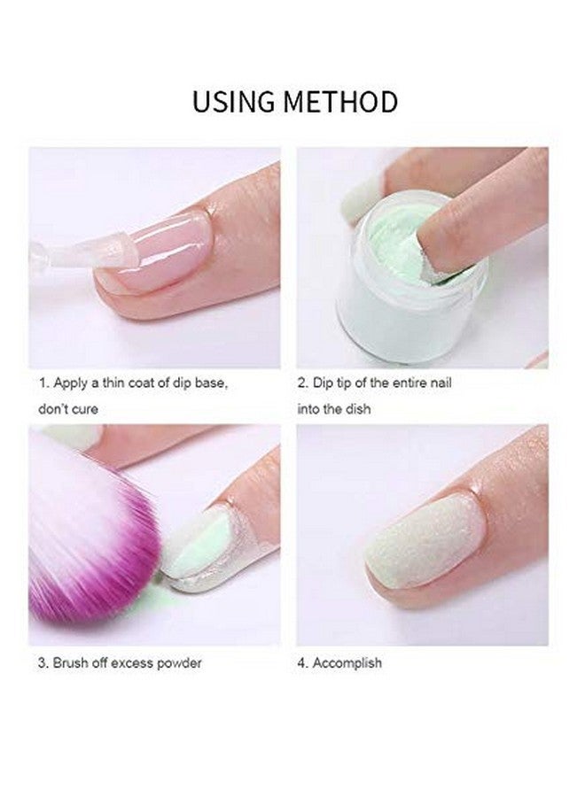 NICOLE DIARY 10g Dipping Nail Powder Gold Pink Holographic Glitter Shining Natural Dry Without Lamp Cure Nail Art (ND-D17) - Image 4