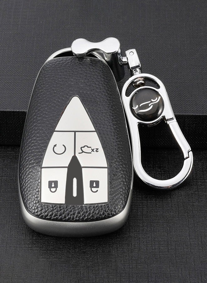 مناسبة ل Changan UNI/UNI-T/CS75/Eado Plus/UNI-K/CS85/Alsvin/UNI-V/CS95/CS35 حافظة حماية المفاتيح الراقية حافظة مفاتيح السيارة - Image 1