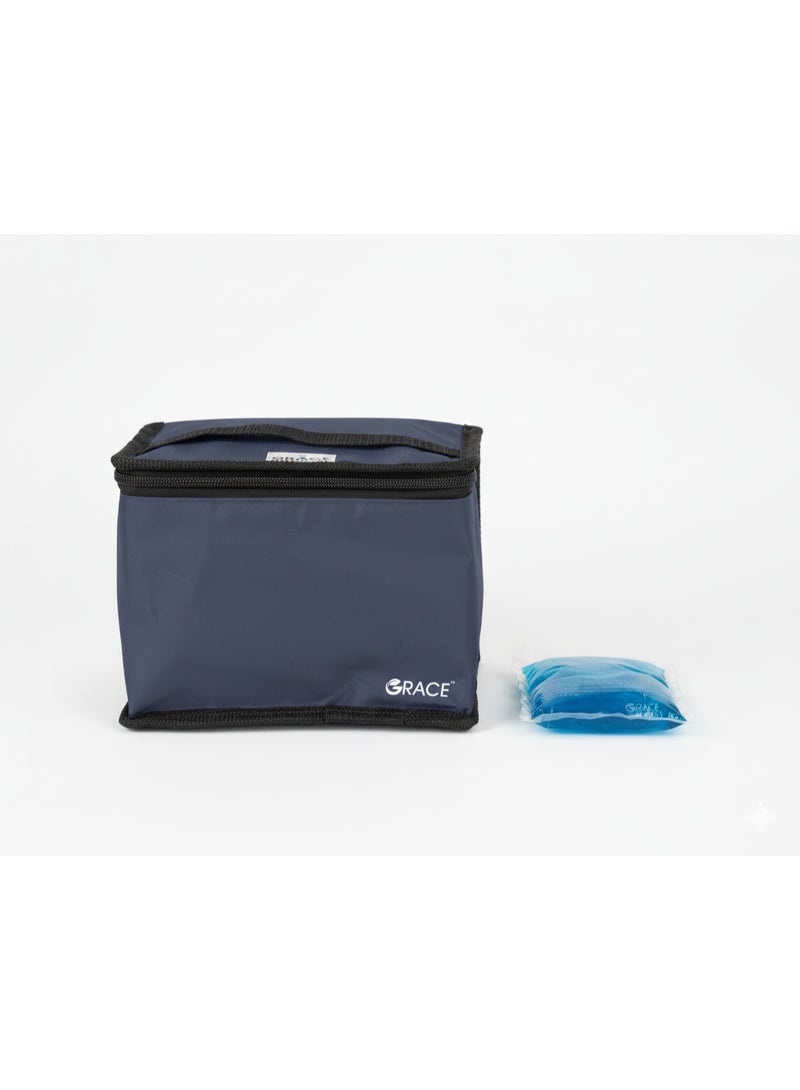 Grace Keep medications and insulin at a consistent temperature with the GRACE insulated cooler bag and premium gel pouch for easy travel and everyday use. - Image 1