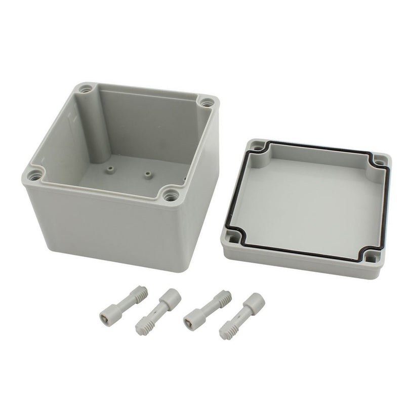 Yxq 125 X 125 X 100Mm Junction Box Electrical Project Case Square Ip65 Waterproof Abs Diy Power Outdoor Enclosure Gray (5 X 5 X 4 Inches) - Image 2
