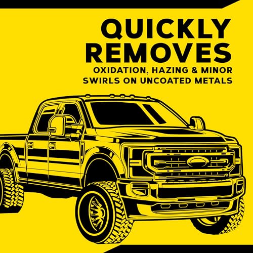 Meguiar's مُلمع المعادن من ميغوايرز G211606، آمن لجميع المعادن غير المطلية، يزيل البقع والدوامات لتنظيف سريع وسهل، يستعيد اللمعان، يتناسب بشكل جيد مع أداة تلميع العجلات لدينا، 6 أونصات - Image 4