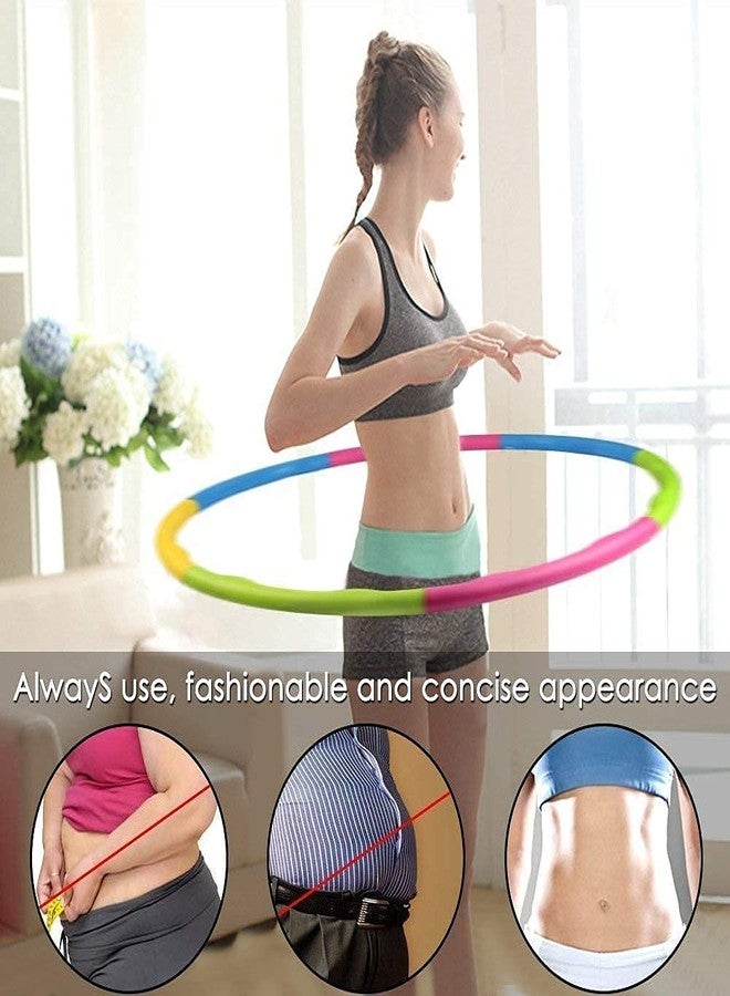 2HEET Kavid Hula Hoop Ring Little 8 Pieces for Kids (Approx 60cm in Diameter). let Them Develop Their Concentration and Attention Building Skill usefull Also for Adults multiuse Rope - Image 5