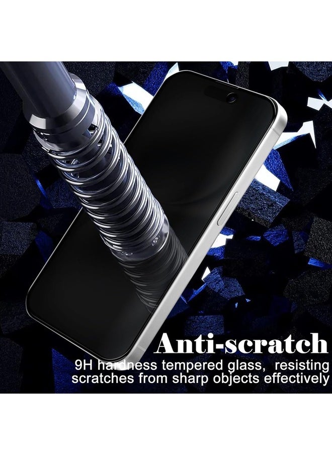ELTRAZONE 2-Pack Tempered Glass Privacy Screen Protector for iPhone 16 / iPhone 15 / iPhone 15 Pro [Anti-Spy, Anti-Scratch, 9H Hardness] - 6.1-Inch  - Image 5