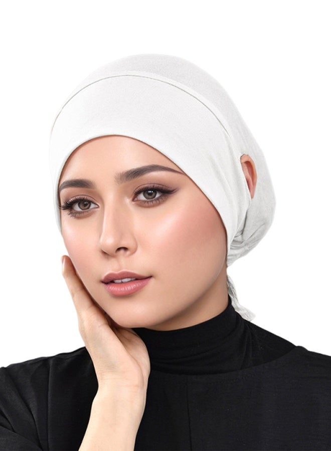 Hijab Undercaps for Women Solid Color Inner Tube Cap Muslim Beain Caps  - Image 4