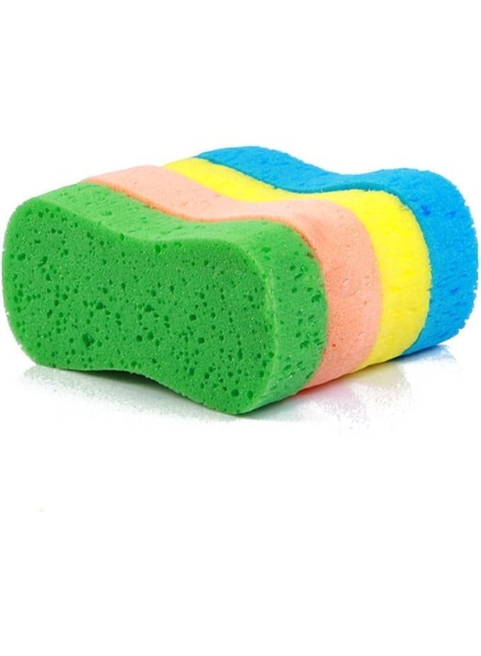 Car Wash Sponge Set, Multi-Purpose Cleaning Tool, Bone-Shaped Design, Assorted Colours - Image 1