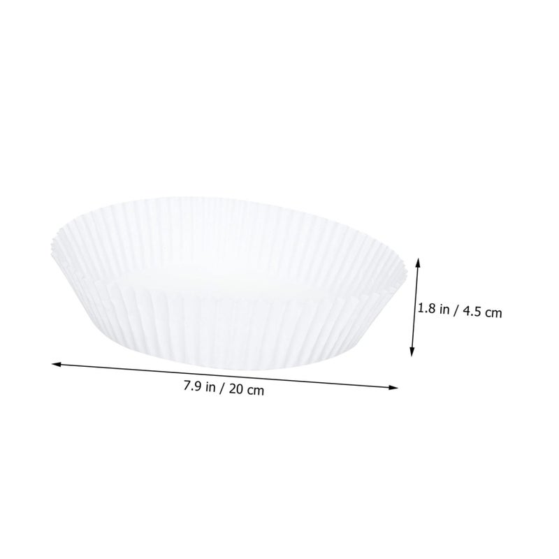 Heat Resistant Air Fryer Paper Trays Non Stick Baking Mats for Oven Microwave Pastry Bread Dumplings White 50Pcs - Image 3